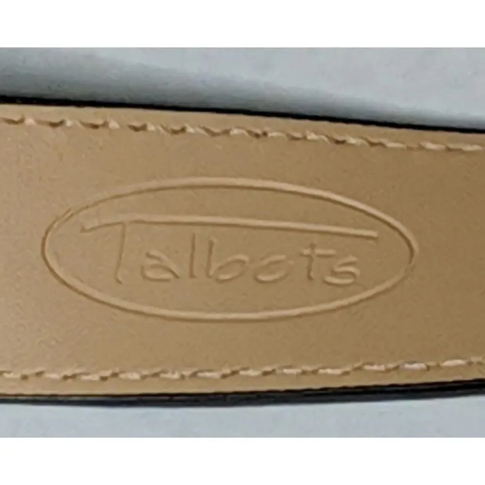 Talbots Quilted Leather Belt L